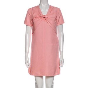 Carven V neck mini dress